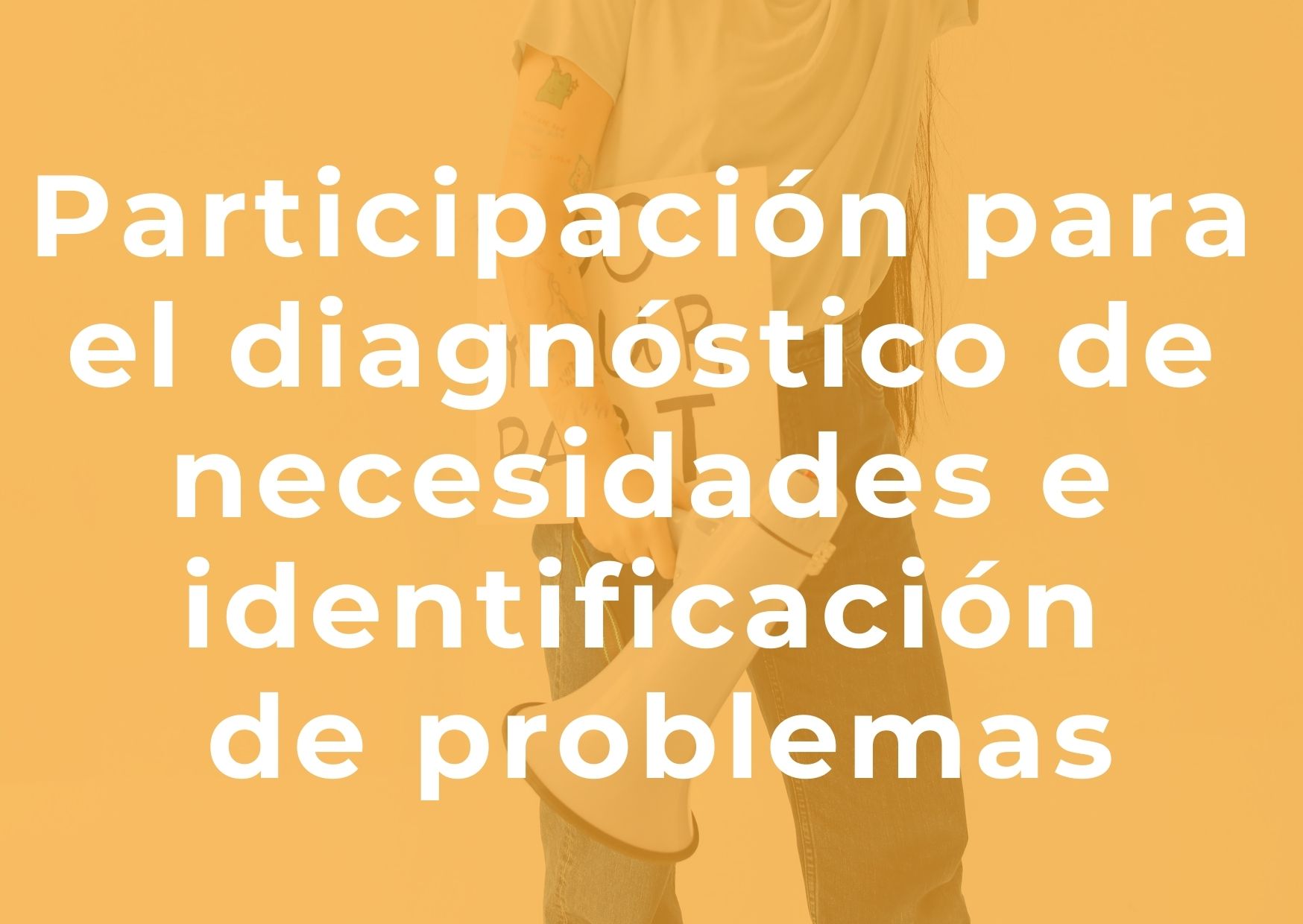 Participación para el diagnostico e identificación de problemas