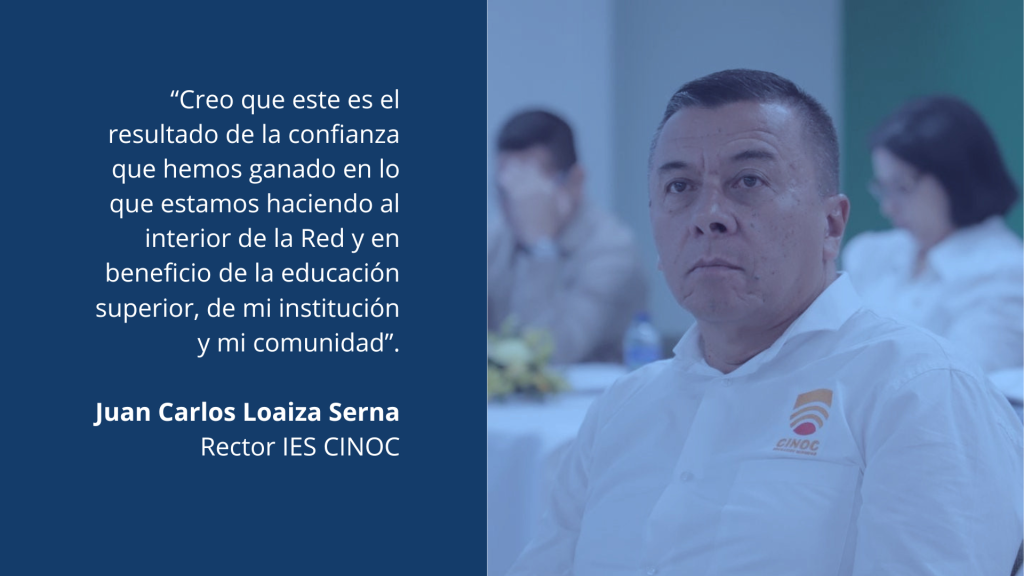 Rector de la IES CINOC es reelegido como miembro principal del Consejo Directivo de la RedTTU